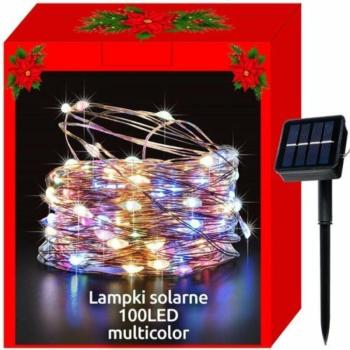 100 LED-es kültéri füzér (többszínű) kép