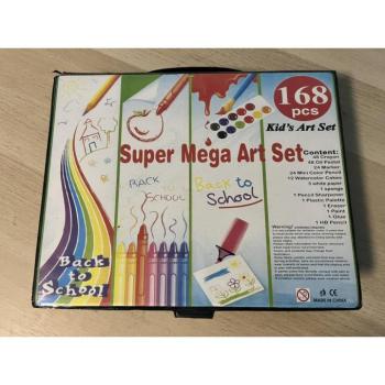 168 részes rajzkészlet bőröndben (fekete) - ÉRTÉKCSÖKKENTETT kép