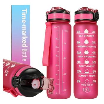 1l-es vizes palack rózsaszín kép