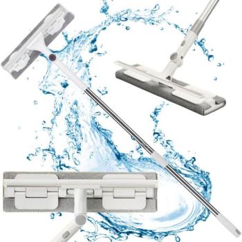 2 az 1-ben felmosó és lehúzó teleszkópos nyéllel kép