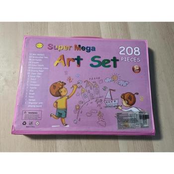 208 részes művészeti szett műanyag dobozban - ÉRTÉKCSÖKKENTETT kép