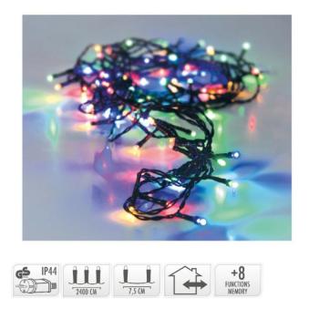 320 LED-es prémium kültéri fényfüzér-színes kép