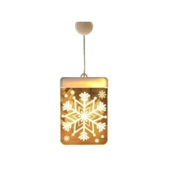 3D LED karácsonyi ablakfény hópehely kép