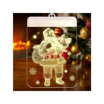 3D LED karácsonyi ablakfény kép