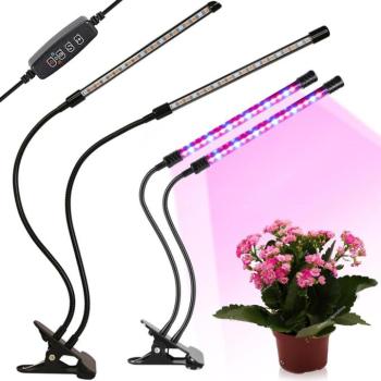 40 LED-es növény lámpa 2 karral kép