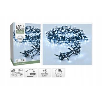 400 LED-es, 8 méteres kültéri/beltéri fényfüzér időzítővel, hidegfehér kép