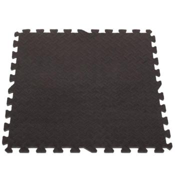 4db-os habszivacs szőnyeg gyerekeknek (60x60cm) fekete kép