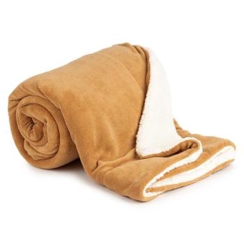 4Home gyapjú hatású pléd barna, 150 x 200 cm, barna kép