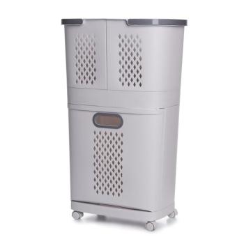 4Home HANDY univerzális tároló kosarak kerekeken, 2 emeletes kép