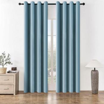 4Home Manila sötétítő függöny kék-szürke, 150 x 250 cm, kék kép