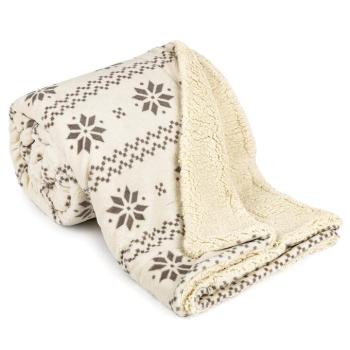 4Home Nordic gyapjú hatású pléd bézs, 150 x 200 cm kép