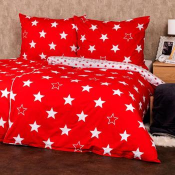 4Home Stars red pamut ágynemű, 220 x 200 cm, 2 db 70 x 90 cm kép