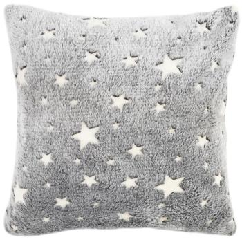 4Home Stars világító szürke párnahuzat, 40 x 40 cm, szürke kép
