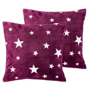 4Home Stars violet párnahuzat, 40 x 40 cm, sada 2 ks, 40 x 40 cm kép