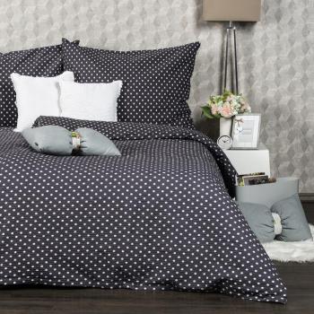 4Home szürke pöttyös krepp ágyneműhuzat, szürke, 140 x 200 cm, 70 x 90 cm kép