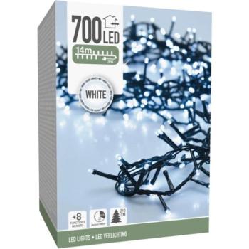 700 LED-es kültéri/beltéri fényfüzér - Hidegfehér 14m kép