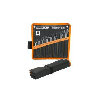 8 db-os kombinált csillag-villáskulcs készlet felakasztható poliészter tárolóval kép