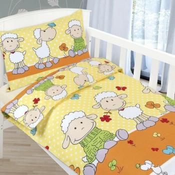 Agáta – Bárányok gyermek pamut ágynemű, 90 x 135 cm, 45 x 60 cm kép