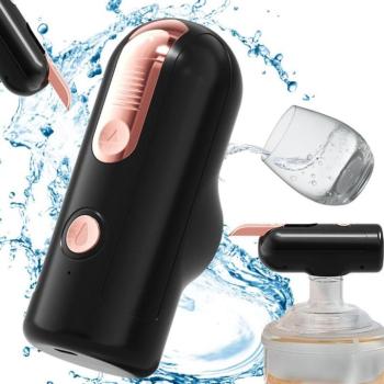 Akkumulátoros vízadagoló szivattyú 5-18.9 literes palackokhoz, fekete kép