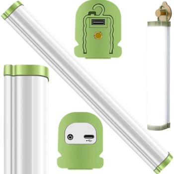 Akkus LED munkalámpa akasztóval, hideg fehér, 50.5 cm kép