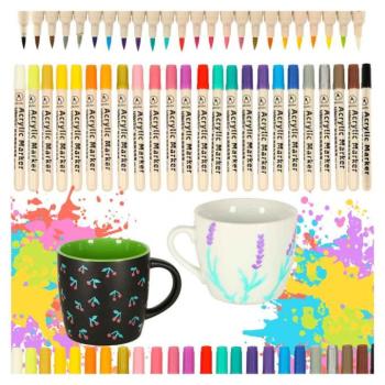 Akril filctollak, DIY vízálló filctollak 24 db. kép