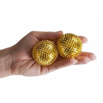 Akupresszúrás golyók mágnesekkel, arany, átmérő: 4,5 cm kép
