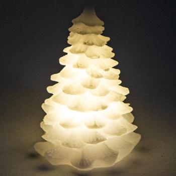 Alabaster tree karácsonyi LED gyertya, 12 cm kép