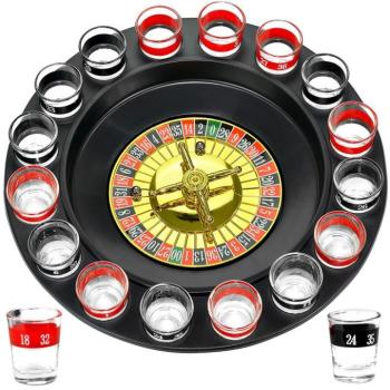 Alkoholos rulett játék +16 db pohár  kép