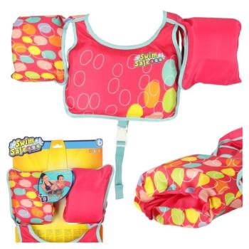 AQUASTAR Rózsaszín úszó mellény ujjakkal kép