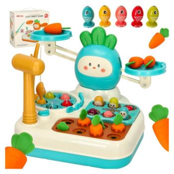 Aranyos sárgarépa interaktív játék 4in1 kék kép