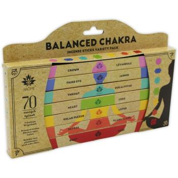 Arome Balanced Chakra füstölő pálca készlet, 7 db x 10 pálca kép