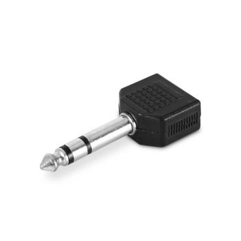 Auna 2 x 3,5 mm-es Jack csatlakozó 1 x 6,3 mm Jack adapterhez kép