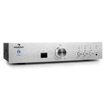 Auna AV2-CD508BT hi-fi erősítő, ezüst, AUX, bluetooth kép