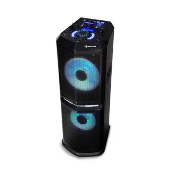 Auna Clubmaster 8000, party audio rendszer, 8000 W-ig P.M.P.O, 2 x 10"-es woofer kép