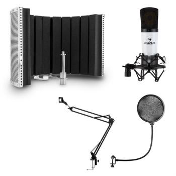 Auna MIC-920, USB, mikrofonkészlet, V5, forgókar, POP filter, ernyő kép