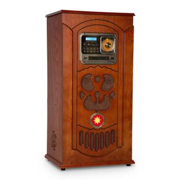 Auna Musicbox, jukebox, lemezjátszó, CD lejátszó, BT, USB, SD, FM tuner, fa kép