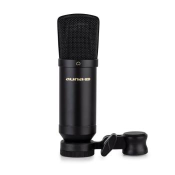 Auna Pro MIC-600 USB, kondenzátoros mikrofon, USB, fejhallgató kimenet, plug & play kép