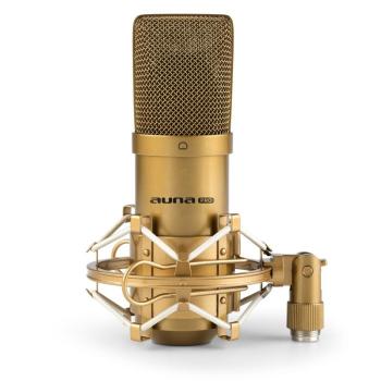 Auna Pro MIC-900G USB kondenzátor mikrofon, vese, stúdió, arany kép