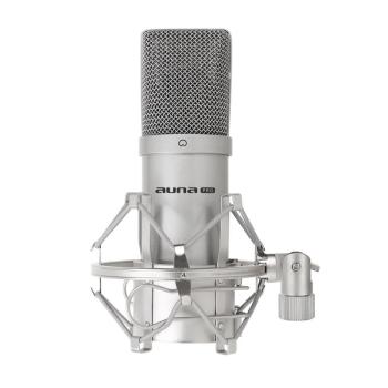 Auna Pro MIC 900S USB kondenzátor mikrofon, ezüst, kardoid kép