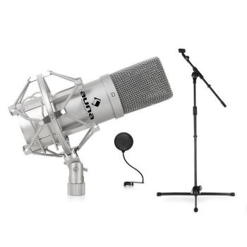 Auna Set kondenzátor mikrofon, mikrofonállvány és Popfilter Power Dynamics kép
