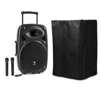 Auna Streetstar 15 mobil PA berendezés, védőborítóval, 15"-es subwoofer, trolley, BT, USB kép