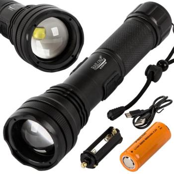 Bailong LED XHP160 zseblámpa kép