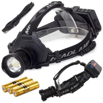 Bailong LED XHP70 fejlámpa kép