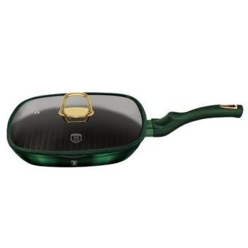 Berlinger Haus  Emerald Collection Grillserpenyő fedővel és titan felülettel, 28 cm kép