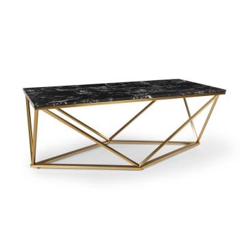 Besoa Black Onyx I, dohányzóasztal, 110 x 42,5 x 55 cm (SZ x M x M), márvány, arany/fekete kép