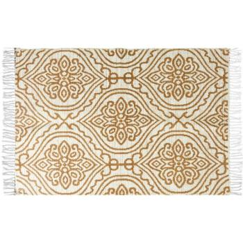 Bézs nyomtatott mintás szőnyeg, 60 x 90 cm kép