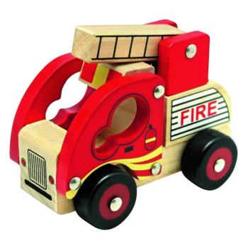 Bino Fa tűzoltóautó, piros kép
