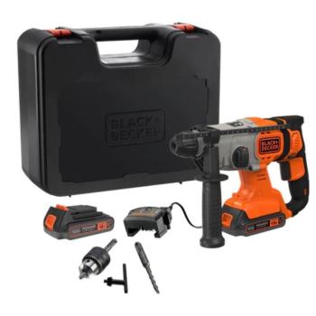  Black and Decker BCD900E2K-QW Fúrókalapács tároló dobozban POWERCONNECT™ kép