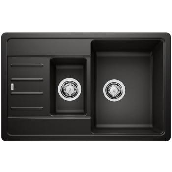 Blanco LEGRA 6S Compact SG Fekete színű Gránit mosogatótál PuraDur® (526085) kép