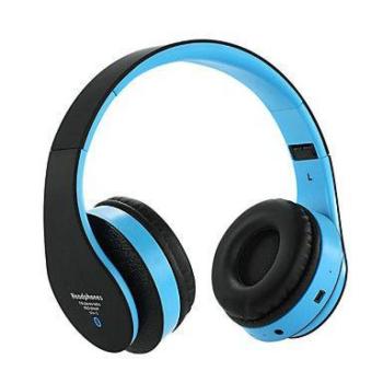 Bluetooth memóriakártyás MP3 fejhallgató - háromféle színben - Fekete kép